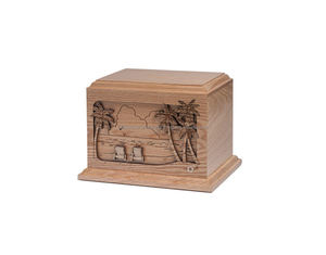 โกศไม้ที่ทําด้วยมือขายส่งอุปกรณ์งานศพ โกศไม้สําหรับเผาผลาญของมนุษย์ โกศสําหรับเผาผลาญของผู้ใหญ่ขายส่ง - Product Image 1