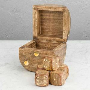 Dados de Madera Ecológicos, Objeto Decorativo, Artículos de Decoración para Oficina y Hogar, Ideas de Regalos Promocionales, Dados Personalizados Hechos a Mano - Product Image 4