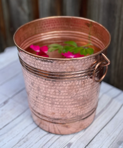 wholesale High Quality Copper Gold <b>Wine</b> Chiller Ice Bucket / Beverage Tub with Handle and Handmade Shinny Polished for Sale - Product Image 6