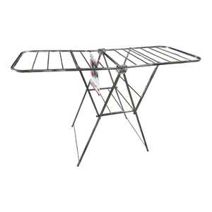 Tendedero Plegable Doble de Acero Inoxidable, Resistente, Multifuncional, Moderno, Perchero Portátil para Ropa, para el Hogar - Product Image 3
