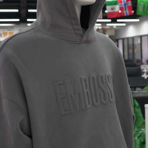 Sudadera con Capucha Extra Grande Unisex 2026, 400gsm, con Estampado 3D en Relieve, Sudadera de Alta Calidad para Hombre, Sudadera Esencial con Estampado Personalizado - Product Image 4