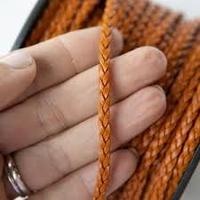 Cordon en cuir tressé plat de taille personnalisable de haute qualité 4mm 5mm bijoux d'artisanat de bricolage autres accessoires-prix de vente en gros disponible