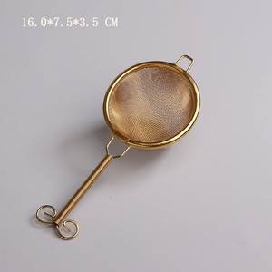 Colador de Té de Hojas Sueltas de Latón Vintage con Tazón, Proveedor Mayorista, Accesorio de Filtro para Preparación de Té Herbal Hecho a Mano - Product Image 3