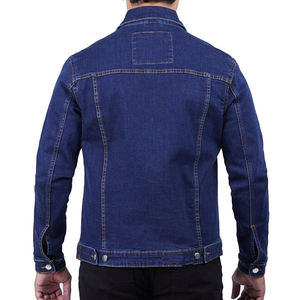 Premium Wholesale Slim Fit Men's Denim <b>Jacket</b> Classic Blue Cotton Jeans Outerwear Casual Fashion Streetwear <b>Trucker</b> <b>Jacket</b> - Product Image 2