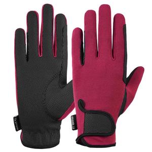 Guantes de equitación transpirables antideslizantes, guantes ecuestres de cuero sintético OEM para hombre y mujer, tallas XS, S, M, L, XL, logotipo personalizado - Product Image 4