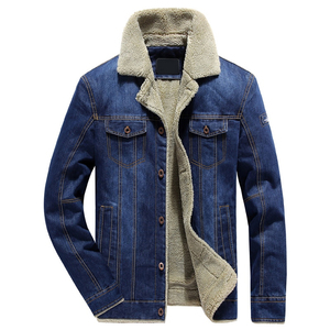 Blouson Bomber en Jean Délavé Vintage pour Homme, Veste Décontractée Tendance, Blouson de Baseball en Jean Personnalisé pour Homme, Veste Streetwear Zippée - Product Image 1