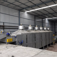 Machine de séchage automatique des légumes, usine de déshydratation alimentaire industrielle, système d'équipement de séchage électrique en acier inoxydable