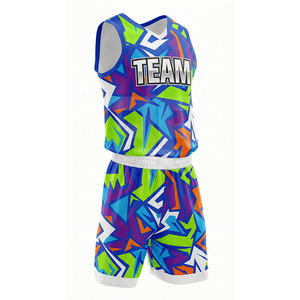 Uniforme de Baloncesto Sublimado para Equipos Universitarios, Diseño Personalizado, Kit de Entrenamiento, Uniforme de Baloncesto Personalizado, Camiseta de Baloncesto - Product Image 1