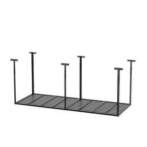 Scaffale da Garage Resistente 3x8 per Stoccaggio Sopra la Testa, 750 libbre, in Metallo Nero, Montaggio a Soffitto, Regolabile per Utensili - Product Image 2
