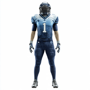 Tenues de football américain camouflage de haute qualité avec impression du nom de l'équipe, ensemble maillot et pantalon de football américain, uniforme de football pour jeunes par sublimation - Product Image 3