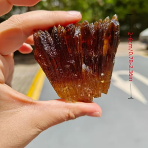 Cristal <span class=keywords><strong>de</strong></span> Calcita Ámbar Natural <span class=keywords><strong>de</strong></span> Alta Calidad, Mineral en Bruto para Sanación, Meditación, Yoga, Decoración y Feng Shui - Product Image 3