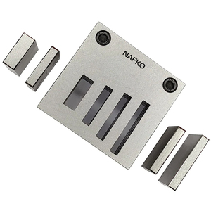 Nouvel arrivage : Coupe-disques en acier inoxydable de forme rectangulaire avec jeu de 4 poinçons, outils de découpe de bijoux sur mesure - Product Image 1