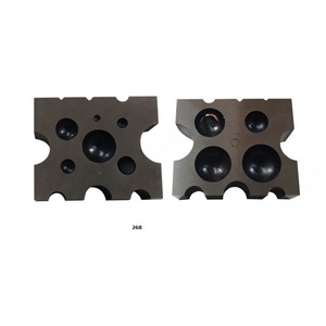 Dapping die and design <b>block</b> with 4 circular holes and 7 semi circular jewellery tools - Product Image 2