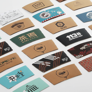Manchon en papier kraft pour gobelets, fabriqué au Vietnam, avec logo personnalisé, écologique, compatible micro-ondes, pour gobelets à café, thé et autres boissons - Product Image 2