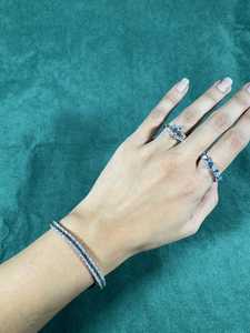 Emerald Cut Tennis Bracelet 925 Sterling Silver VVS Moissanite Diamond Iced Out Luxury Bracelet for <b>Men</b> and Women - Product Image 2