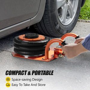 Martinetto Pneumatico a 3 Tonnellate con Sistema di Sollevamento Rapido 5S, Sollevatore Auto a Tripla Cuscinetto d'Aria fino a 15,75 Pollici (6600 Libbre) per Auto - Product Image 4