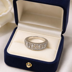 แหวนเพชรทรงบริลเลียนต์ 0.35 กะรัต คุณภาพ SI |   เครื่องประดับทองคำขาว 14K สำหรับผู้หญิง |   แหวนหมั้นหรูหราสำหรับวันครบรอบแต่งงาน - Product Image 4