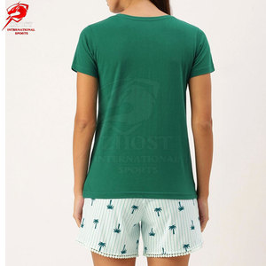 เสื้อยืดผู้หญิงน้ำหนักเบาขายตรงจากโรงงาน ชุดเสื้อผ้าฝ้ายใส่สบาย สไตล์ทันสมัย สำหรับแฟชั่นฤดูร้อนและชุดออกกำลังกาย - Product Image 3