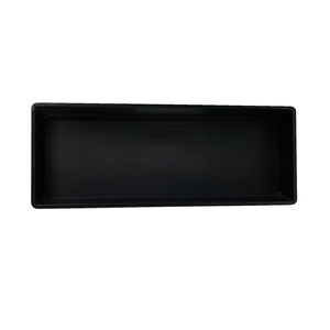 Rectangle Metal Serving Tray <b>Black</b> with Red Edge Dishwasher Safe Minimalist Design - Product Image 6
