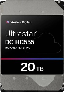 ฮาร์ดดิสก์ Ultrastar DC HC555 ความจุ 20TB ขนาด 3.5 นิ้ว SATA OptiNAND 6Gb/s สำหรับใช้งานภายในศูนย์ข้อมูล ความเร็ว 7200 รอบต่อนาที สำหรับเซิร์ฟเวอร์ รุ่น WUH722020CLE604 - Product Image 1