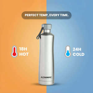 Lightweight Outdoor Steel Beverage Flask With Convenient Carry Loop Smooth Drinking Opening Reusable Insulated Thermal - Product Image 2