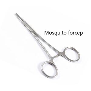 Pinzas de 12.5cm para depilación, pinzas de sujeción para pescado, punta curva y recta, de agarre quirúrgico - Product Image 3