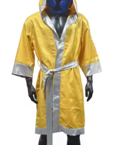 HAWK SPORTS INDUSTRIES Bata de Satén Rosa y Dorada con Capucha, Diseño Duradero de Poliéster Suave para Todas las Estaciones, Ideal para Artes Marciales - Product Image 6