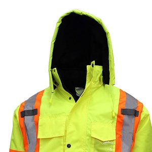 Customized Reflective Safety Jacket - High Visibility Yellow/Orange Mesh Polyester Cotton Nylon Safety Jacket For Man - Product Image 6