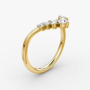 Lab Grown <b>Diamond</b> Round Brilliant Cut Open Floral Cluster <b>Diamond</b> <b>Ring</b> - Product Image 3