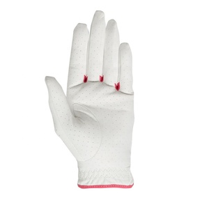 Gants de golf personnalisés pour hommes en cuir imperméable, ajustement parfait, logo personnalisé, antidérapants, cuir blanc de haute qualité - Product Image 3