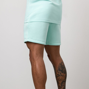 Shorts en coton pour hommes, personnalisés, de haute qualité, 100% coton, molleton, pour l'entraînement, la course à pied, décontractés, en tissu éponge français, shorts de sport - Product Image 4