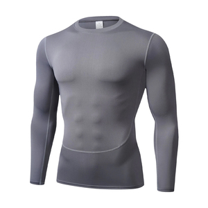 Camisetas de Compresión de Manga Larga para Hombre, Venta al por Mayor, Impresión Personalizada, Secado Rápido, Camisetas Deportivas para Gimnasio, Running y Fitness - Product Image 4