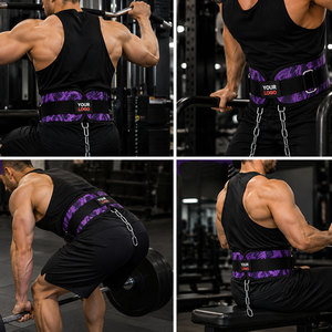 Cinturón de Gimnasio Unisex para Dominadas con Peso, Flexiones, Mancuernas, Desarrollo Muscular, Cinturón Resistente para Fisicoculturismo y Levantamiento de Pesas, Cinturón Personalizado - Product Image 6