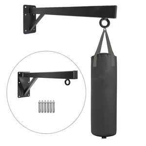 Sac de frappe en cuir PU robuste de haute qualité pour la boxe et le combat en salle, suspendu, rempli de tissu et de sable - Product Image 1