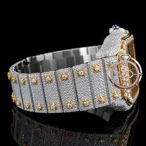 Men's Luxury Moissanite <b>Diamond</b> <b>Watch</b> Full Pave Handset VVS Stones Bracelet <b>Watch</b> - Product Image 2