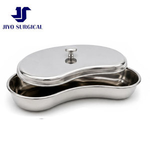 Stainless Steel Kidney Dish with Protective Lid Surgical Medical Utility <b>Tray</b> Dressing Receiver Bowl <b>Mirror</b> Finish Reusable - Product Image 1