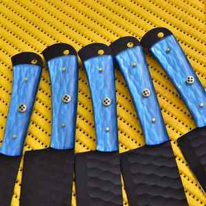 Kitchen Chef <b>Knife</b> <b>Set</b> with <b>Sharp</b> Stainless Steel Black Powder Coted Blades Comfortable Non Slip Handles for Daily Use - Product Image 4
