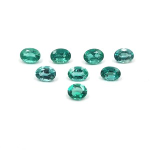 Lote de Esmeraldas Naturales de Zambia, Corte Ovalado Facetado, 3-9 mm, Certificadas por IGI, para Joyería Artesanal - Product Image 5