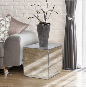 Mesa Consola Moderna con Aspecto de Mármol, Mesa Auxiliar Cuadrada, Mesa Decorativa con Acentos de Piedra Tallada para Sala de Estar - Product Image 5