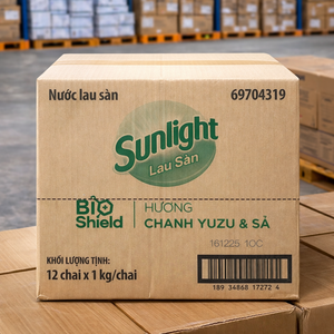 น้ำยาทำความสะอาดพื้นซันไลท์ ไบโอชิลด์ ยูซุ เลมอนแอนด์เลมอนกราส 1 กก. x 12 ขวด - Product Image 4