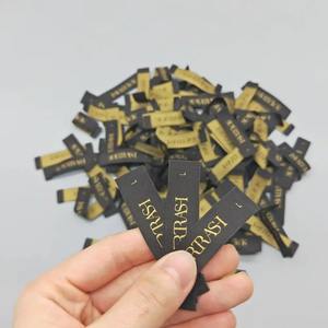 Étiquettes tissées pour vêtements, personnalisées avec logo et taille, pliées sur le côté, haute densité, qualité supérieure - Product Image 3