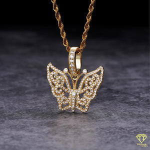 Elegante Collar de Mariposa con Diamante Moissanite VVS en Plata de Ley 925, Joyería de Moda - Product Image 5