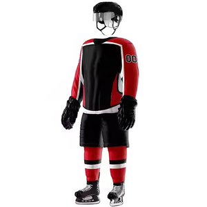 Uniforme de Hockey sobre Hielo de Color Personalizado Hecho en Fábrica, Transpirable, Antibacteriano, de Secado Rápido, Servicio OEM de Alta Calidad - Product Image 6