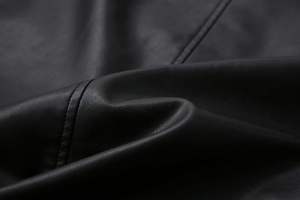 2025 New Men's Wool/Nylon Stand Collar Woven Fabric Casual Biker Motorcycle <b>Jacket</b> Eco-Friendly Winter Outerwear - Product Image 2