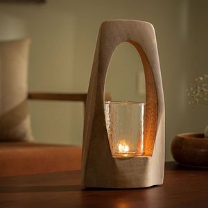 Traditional Wood <b>Candle</b> Holder Wooden Candlestick Holder Tapered Shape Natural Finish Home Decoration <b>Set</b> of Three - Product Image 4