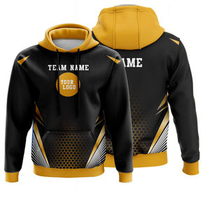 Sudaderas con Capucha Personalizadas por Sublimación, con Nombre y Números, Corte Regular, 100% Algodón Felpa, Ecológicas, con Logotipo de Equipo Personalizado, para Entrenamiento - Product Image 1