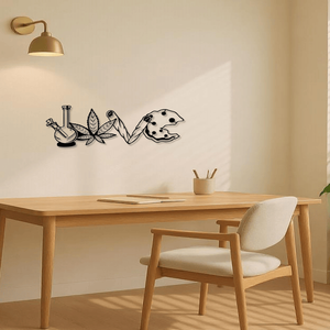 Singolo squisito per la lettera di amore ciondolo decorativo in metallo Versatile affascinante aggiunta per salotti camere da letto vari altri - Product Image 2