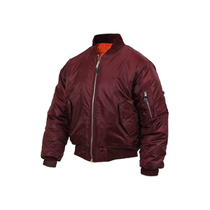 Bomber <b>Jacket</b> Classic Style Reversible Orange Lining Winter Padded Aviator Puffer Coat - Product Image 6