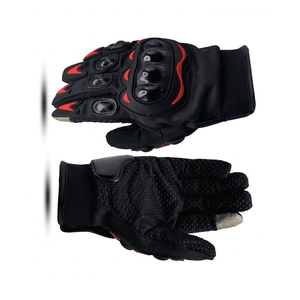 Guantes de Motocicleta Negros y Rojos, Guantes de Conducción con Dedos Completos, Pantalla Táctil, Impermeables, Transpirables, Equipo de Ciclismo para Exteriores - Product Image 3