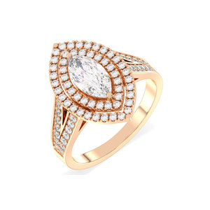 Anillo Solitario REYES con Moissanita de Corte Marquesa de 1.65 Quilates en Plata de Ley 925, Regalo de Compromiso y Boda, Joyería Fina - Product Image 1